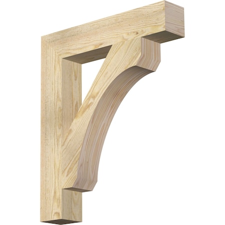 Ekena Millwork Legacy Block Rough Sawn Bracket, Douglas Fir, 4"W x 22"D x 26"H BKT04X22X26LEC05RDF